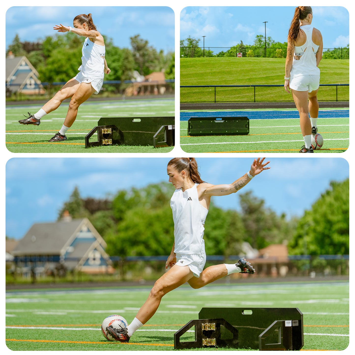 STEEL REBOUND Soccer Rebounder Board 40"X12"