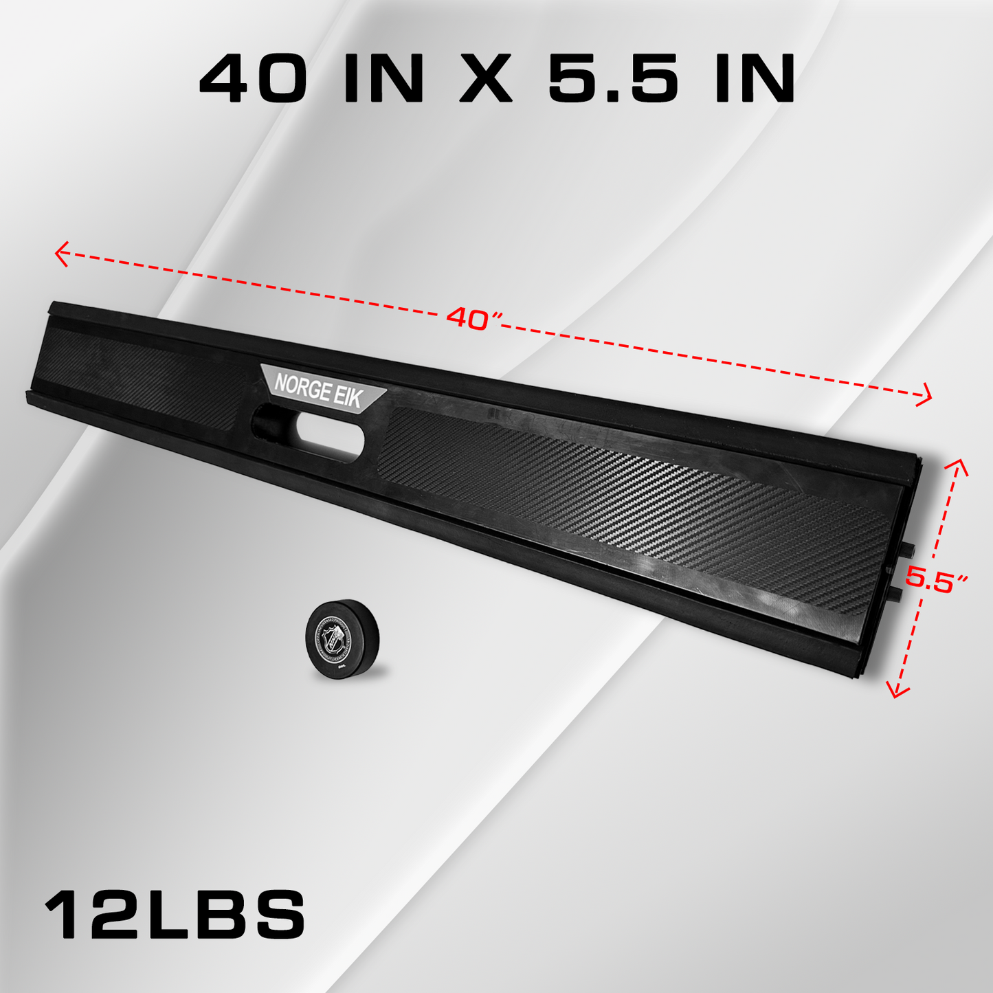 BeamPasser Extra-Long, Innovative Hockey Passer Puck Rebounder 40", On-Ice/Off Ice Training