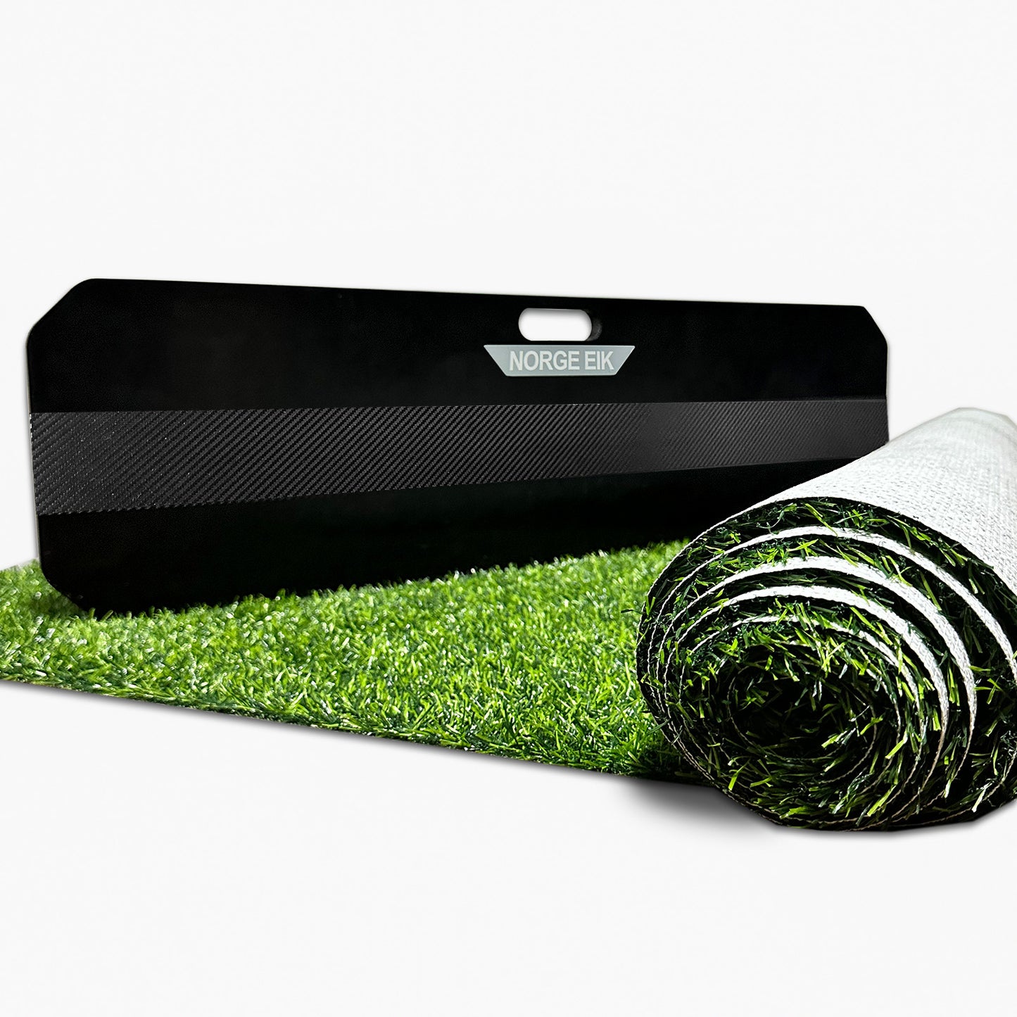MyPitch 3x10 FT Soccer Training Mat in Artificial Grass with Soccer Rebounder – Immersive Indoor Soccer Training Equipment for Passing, Footwork Drills